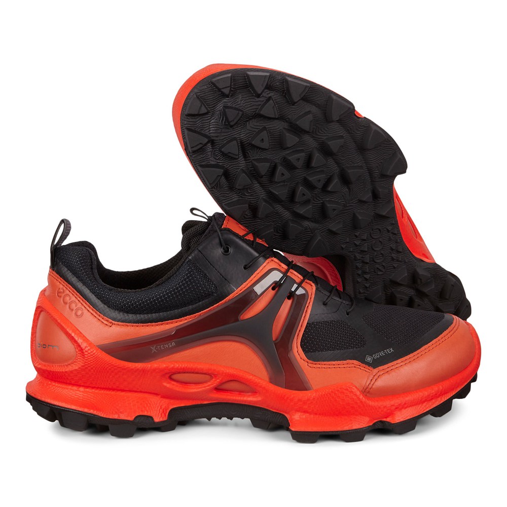 Tenis Hombre - ECCO Biom C-Trail Bajos Gtx - Rojos/Negros - BSU123568